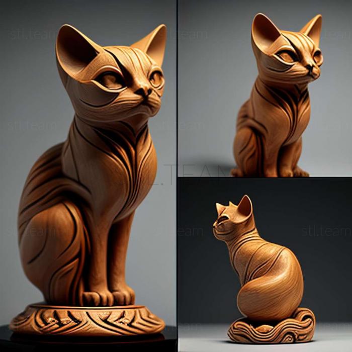 3D model Javanese cat (STL)